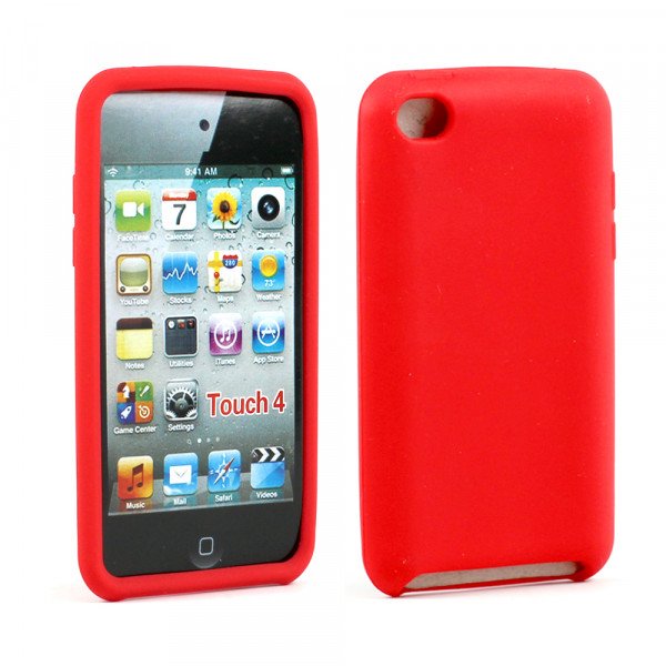 Wholesale iPod Touch 4 Silicon Soft Case (Red)